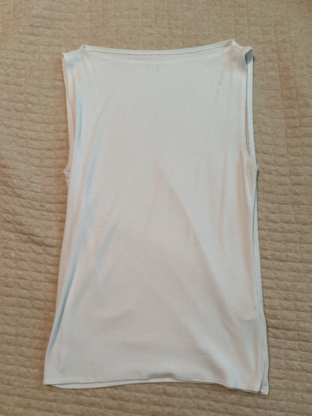 Abercrombie & Fitch White Ribbed Top